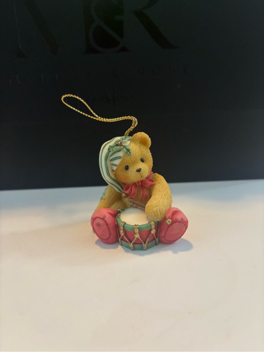 Cherished Teddies 1999 Priscilla Hillman Bear W/ Drum Christmas Ornament 546550